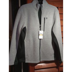 Nwt Izod performance Gray athletic zip up sweater  small